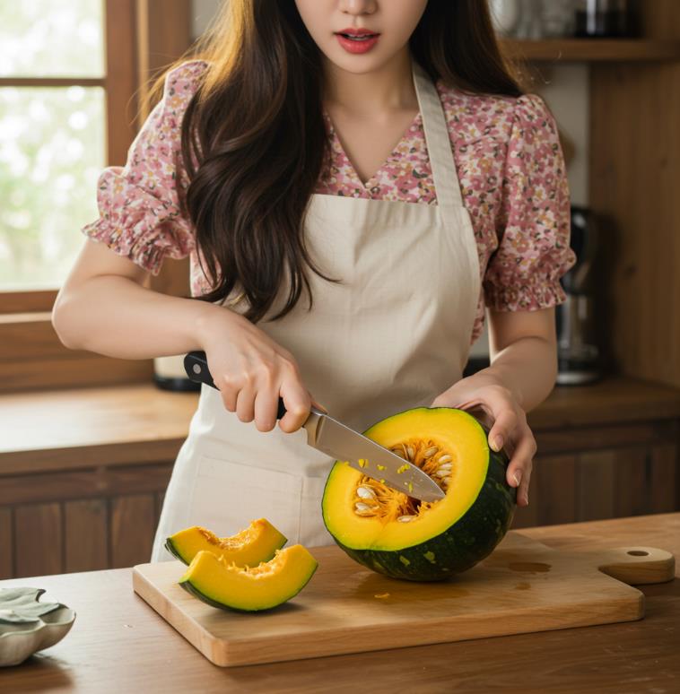 단호박 찌면 생기는 흰색 점 정체