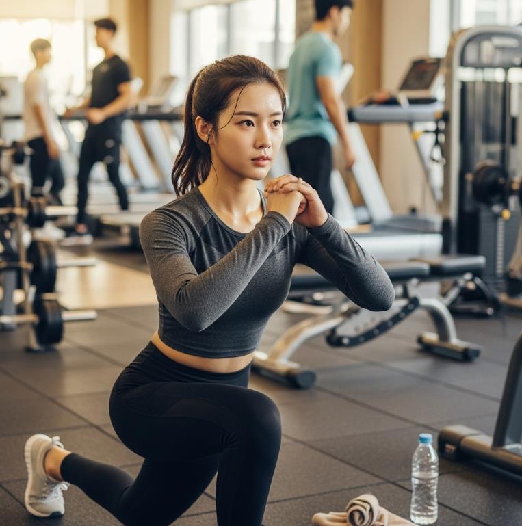 다이어트 운동중