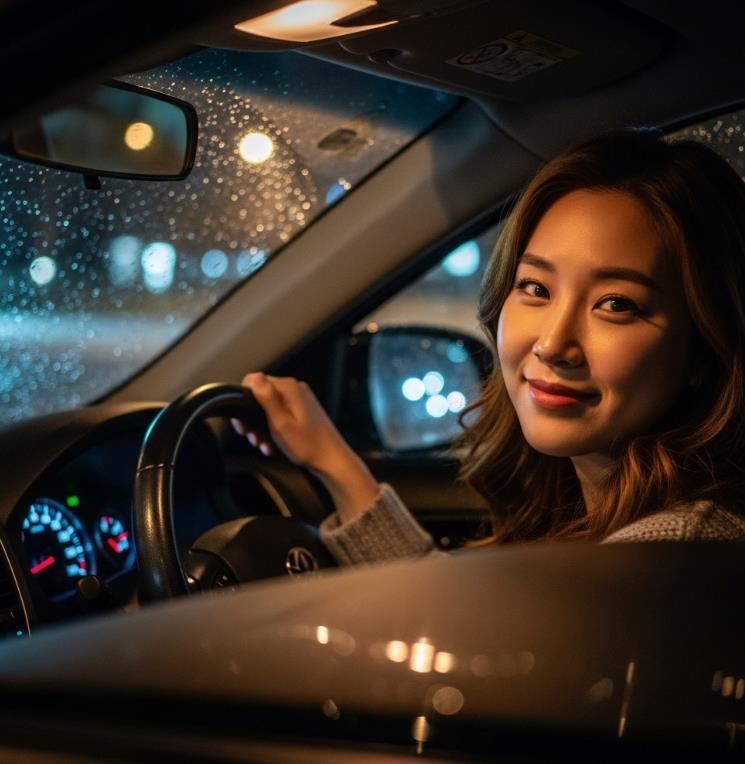 야간 운전 시 시야 확보하는 방법