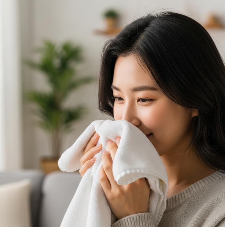 수건에서 냄새 나는 이유