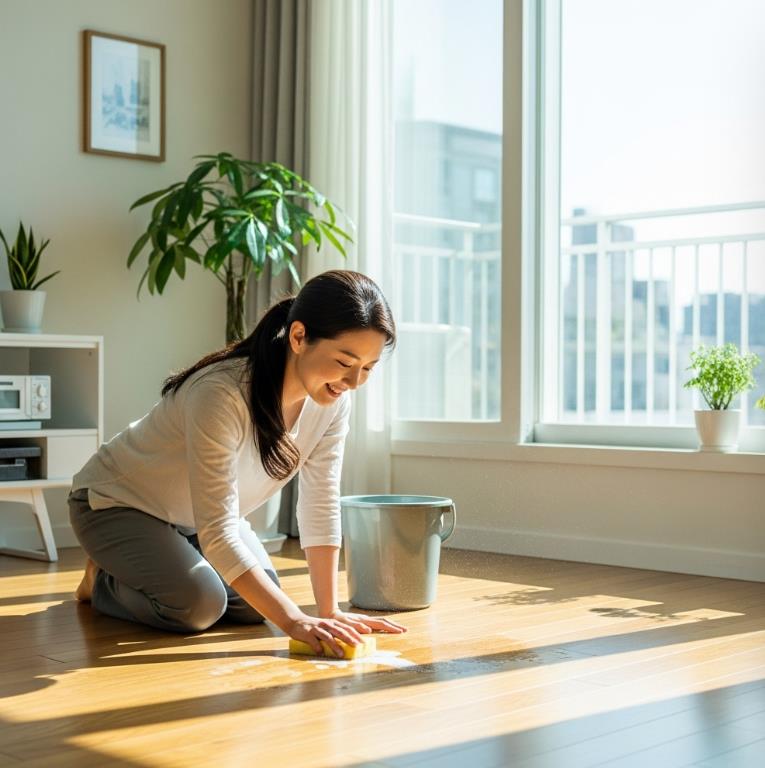 바닥 청소 후에도 먼지가 금방