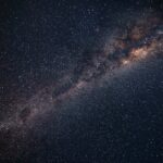 A breathtaking view of the Milky Way galaxy sparkling in the night sky over Punta Ballena, Uruguay.