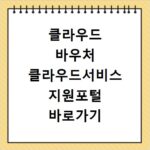 클라우드 바우처 클라우드서비스 지원포털 바로가기 https://www.cloudsup.or.kr/