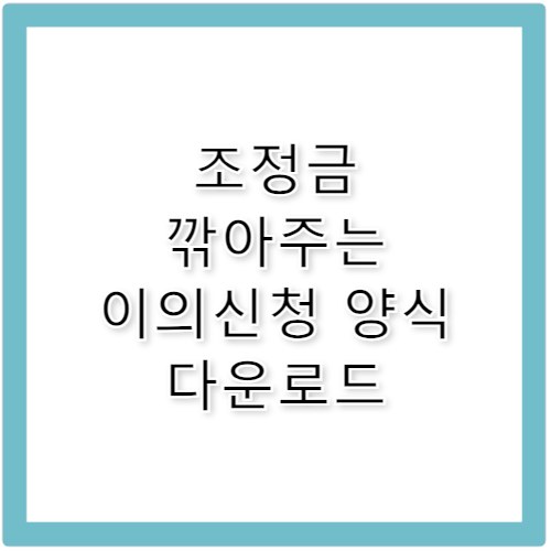 지적재조사조정금 산정 기준과 이의신청 성공 사례