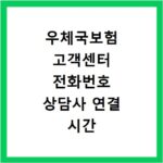 우체국보험 고객센터 전화번호 상담사 연결 시간 빠르게 확인하는 방법