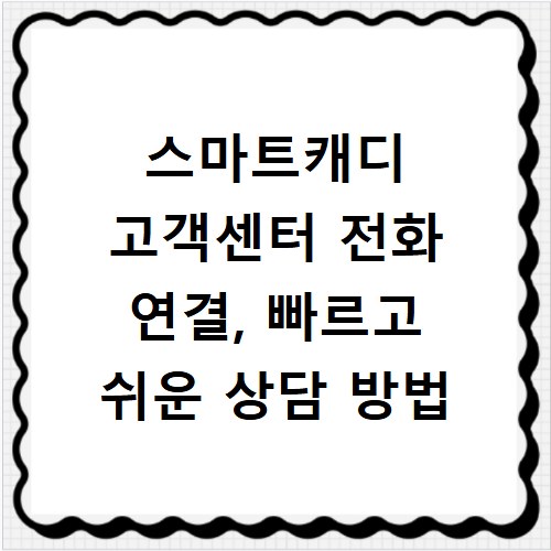 스마트캐디 고객센터 전화 연결, 빠르고 쉬운 상담 방법